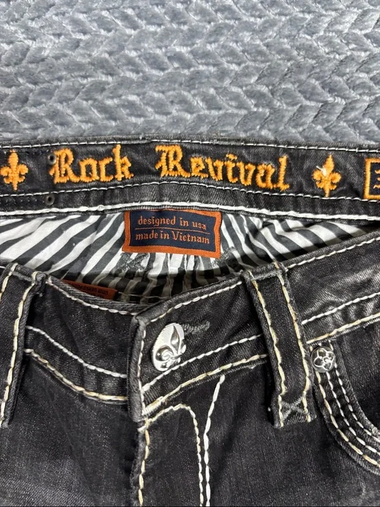 Rock Revival Black Faded Slim Stretch Women’s Jeans - Picture 2 of 9